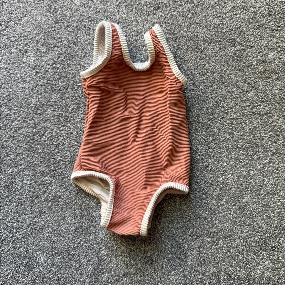 Zulu and Zephyer  Red and Cream Baby swim